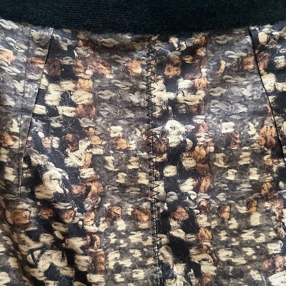 Giambattista Valli Y2K Vintage Silk and Cashmere Printed Patterned Pencil Skirt - Picture 7 of 11